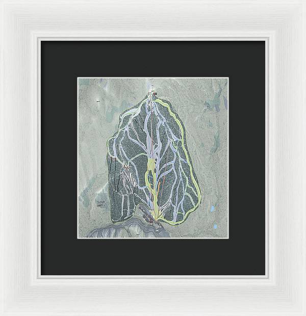 Sunlight Ski Trail Map - Framed Print - Powderaddicts