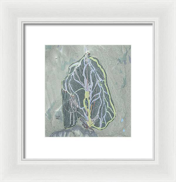 Sunlight Ski Trail Map - Framed Print - Powderaddicts