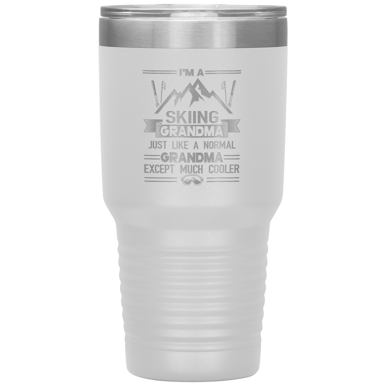 I'm A Skiing Grandma 30oz Tumbler - Powderaddicts
