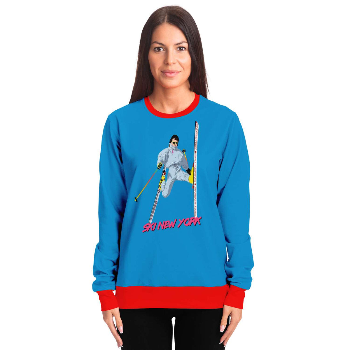 Ski New York Ugly Christmas Sweater - Powderaddicts