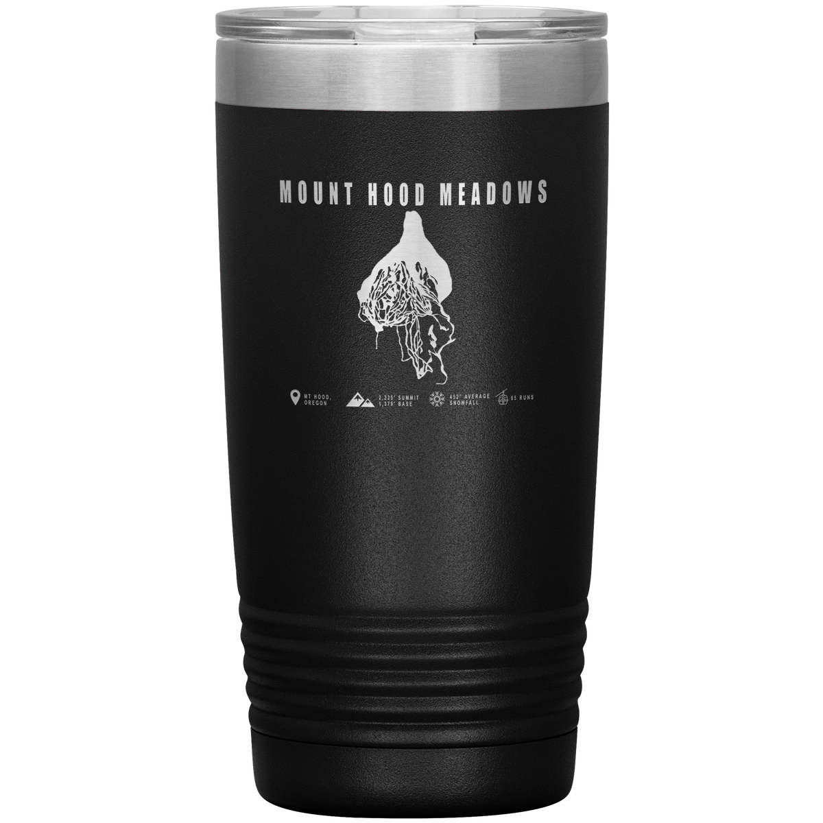 Mount Hood Meadows, Oregon Ski Trail Map 20oz Tumbler