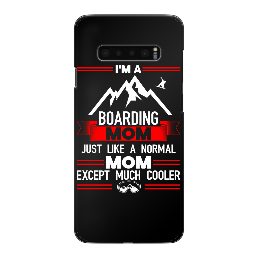 i'm a boarding mom Back Printed Black Hard Phone Case - Powderaddicts