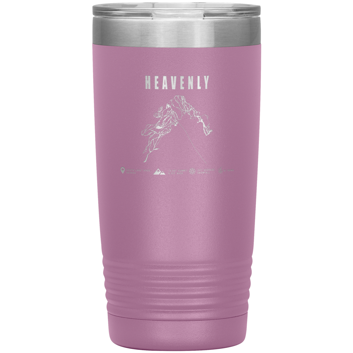 Heavenly, Nevada Ski Trail Map 20oz Tumbler - Powderaddicts