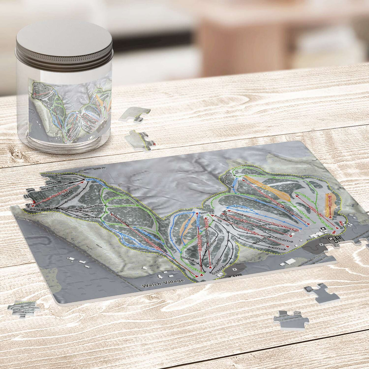 Welch Village Minnesota Ski Trail Map Puzzles - Powderaddicts