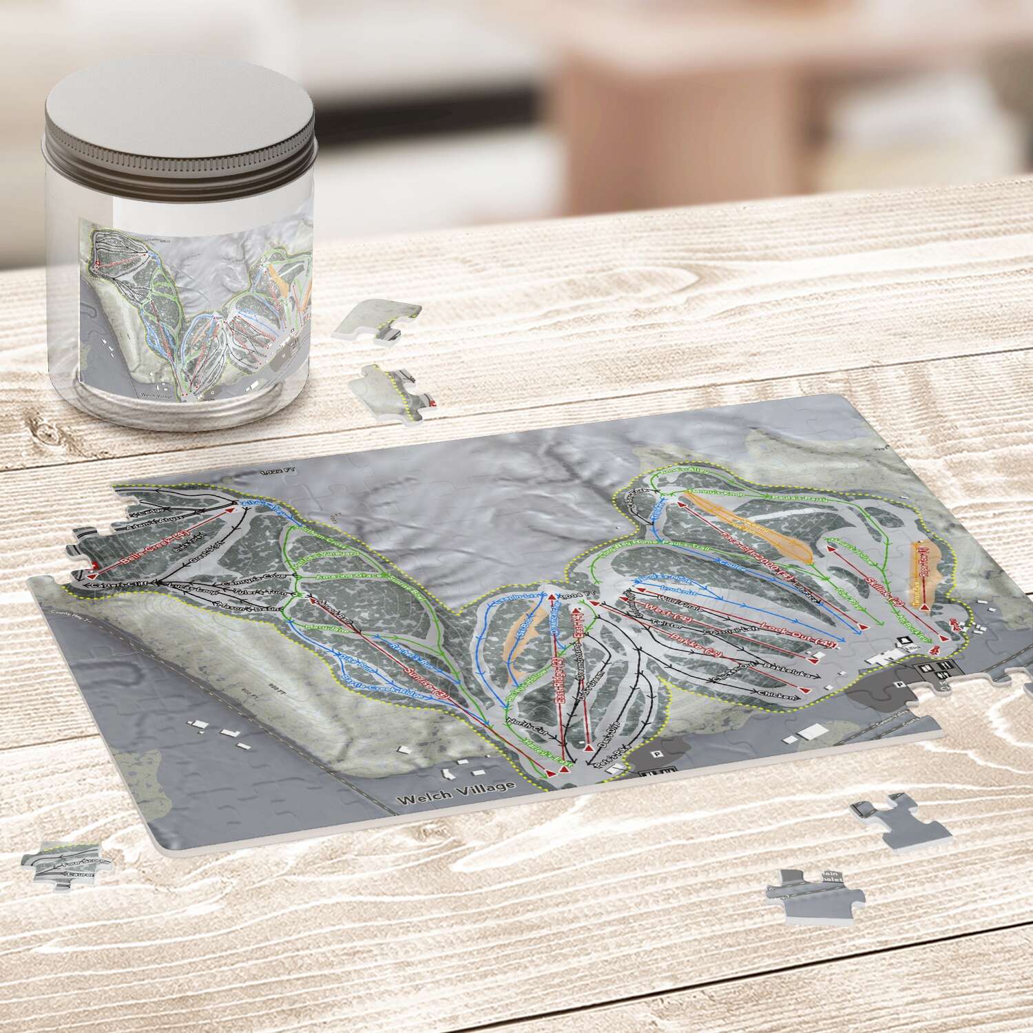 Welch Village Minnesota Ski Trail Map Puzzles - Powderaddicts