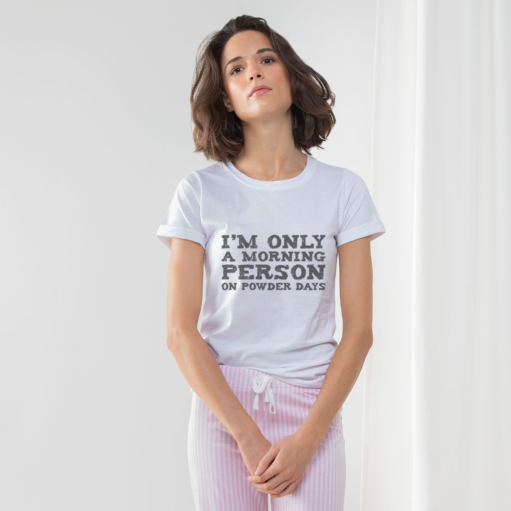 I'M A MORNING PERSON ON POWDER PAJAMA SET - Powderaddicts
