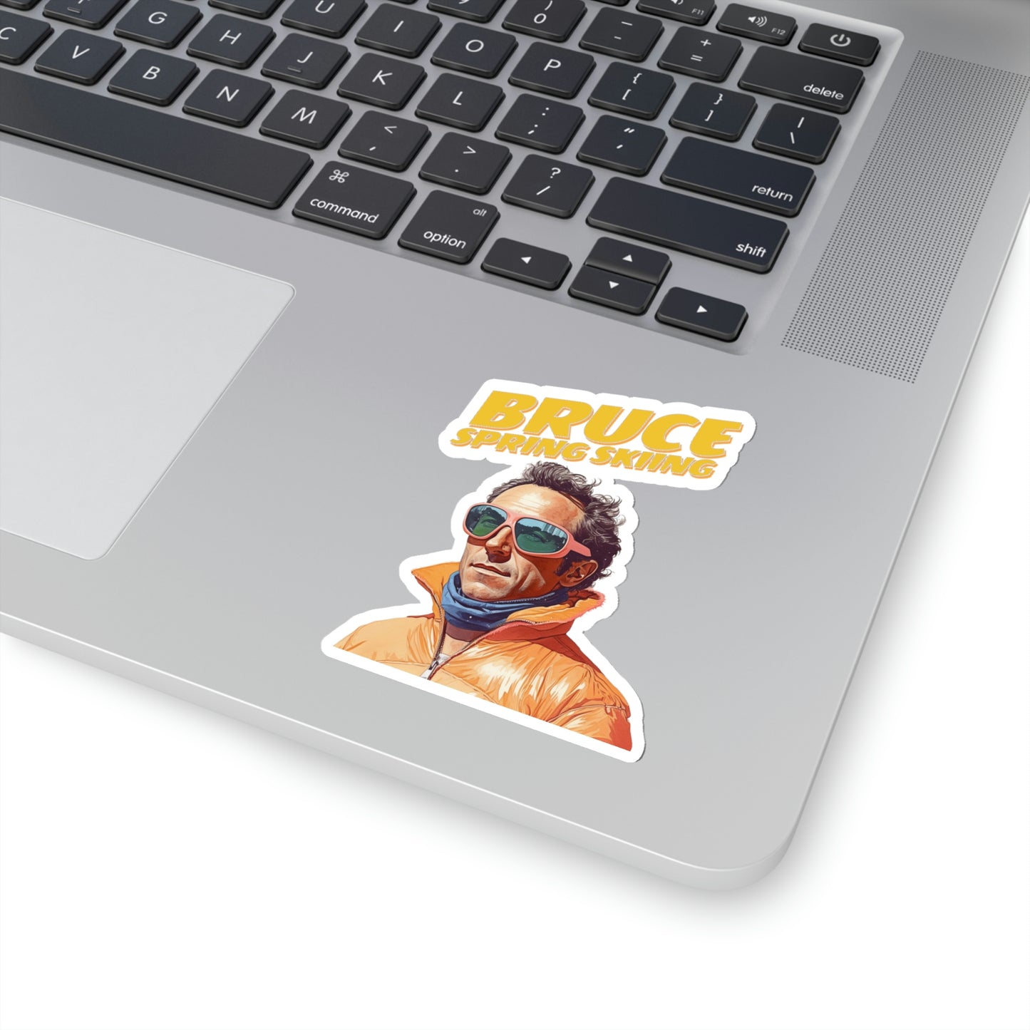 Bruce Spring Skiing Kiss-Cut Stickers
