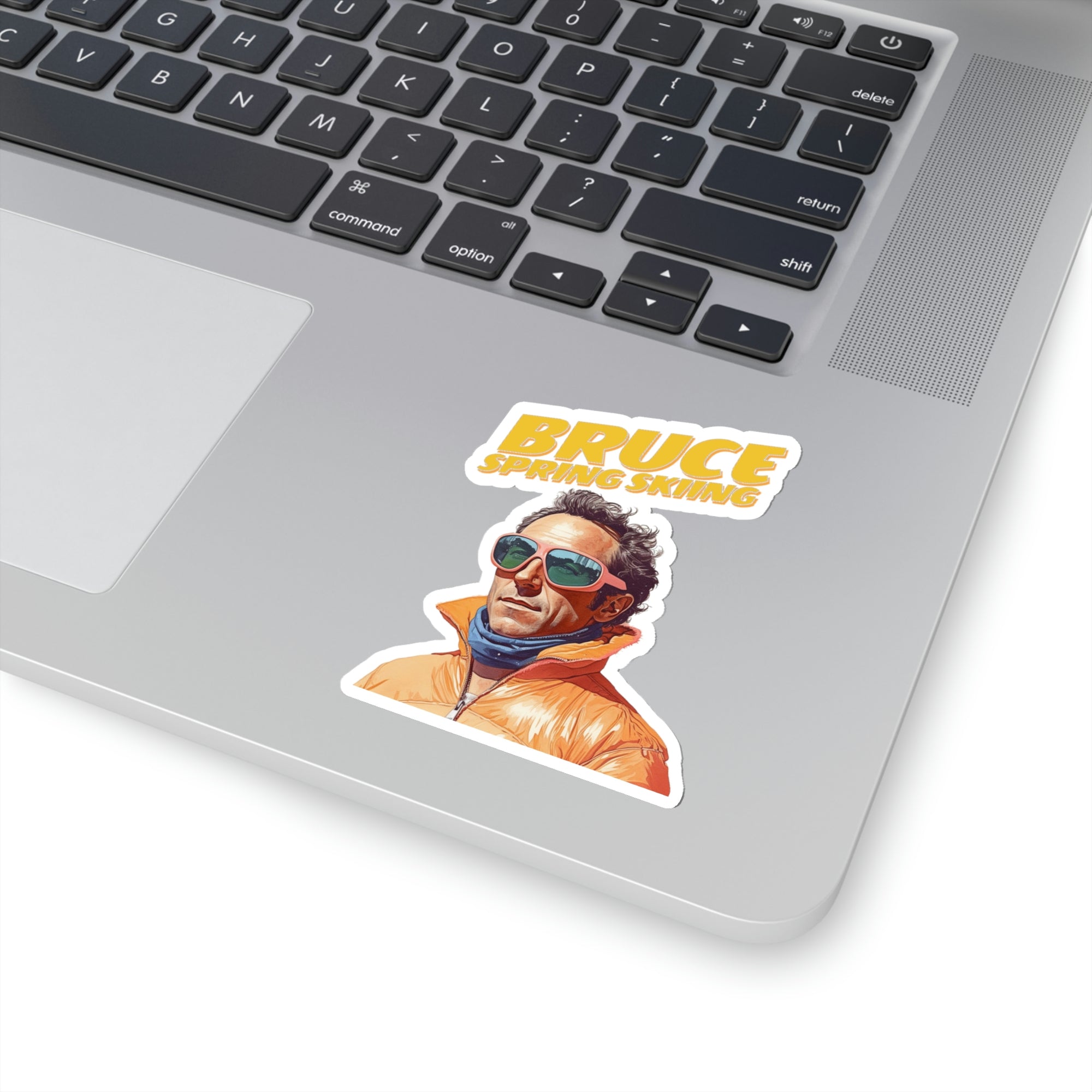 Bruce Spring Skiing Kiss-Cut Stickers
