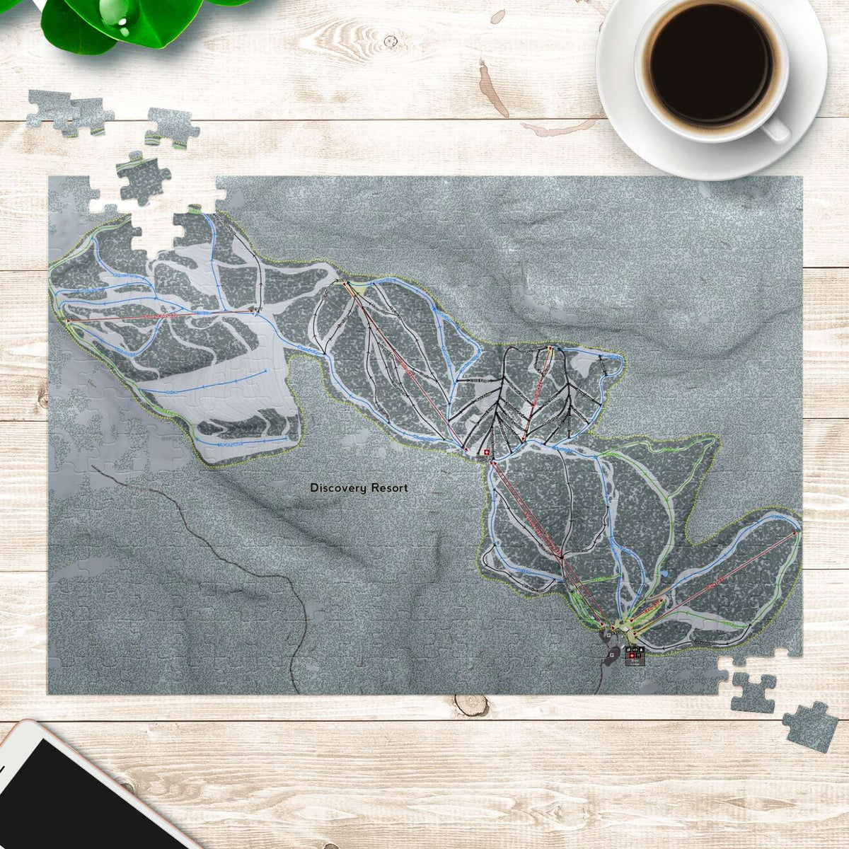 Discovery Montana Ski Trail Map Puzzle - Powderaddicts