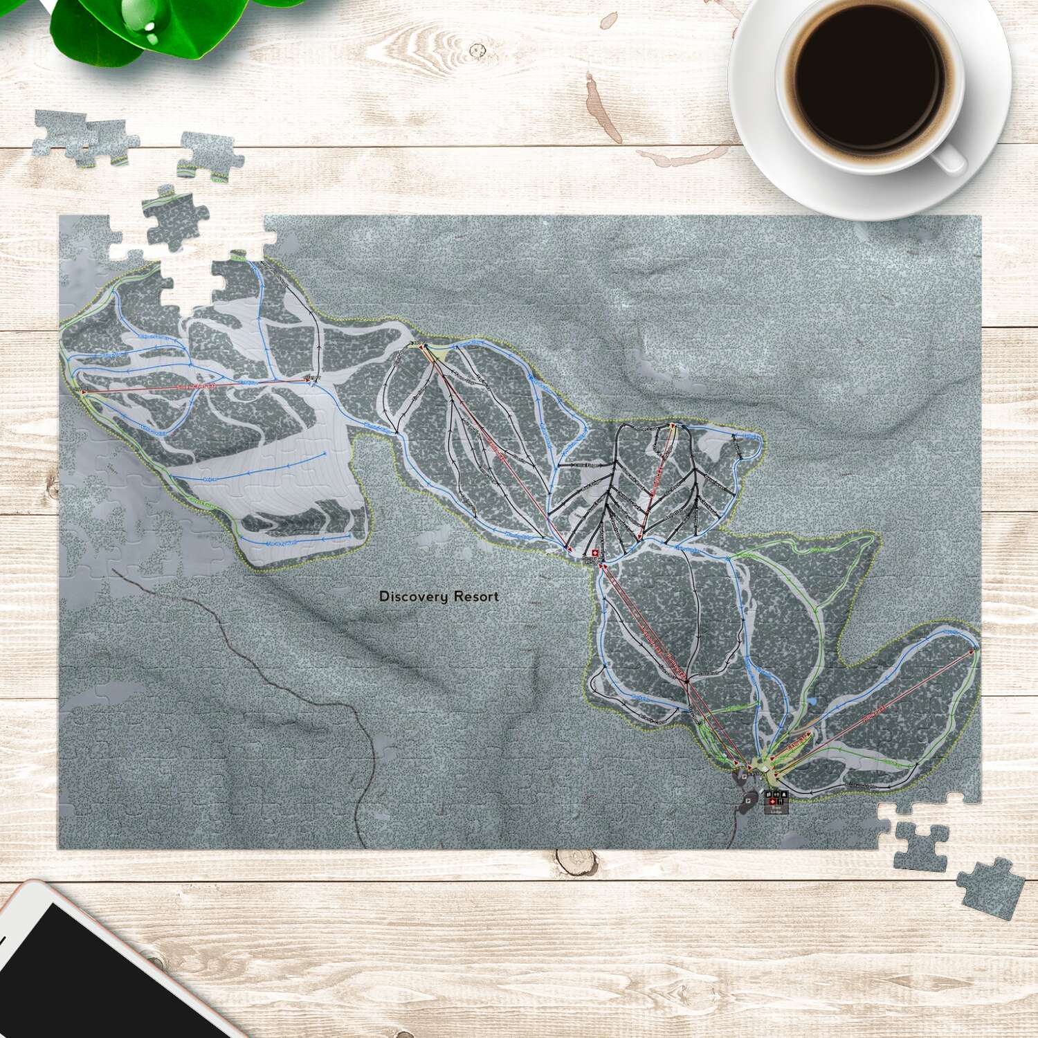 Discovery Montana Ski Trail Map Puzzle - Powderaddicts