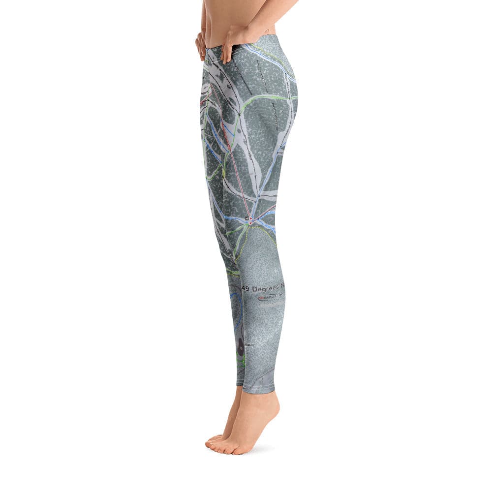 49 Degrees North, Washington Ski Trail Map Women's Base Layer Bottom - Powderaddicts