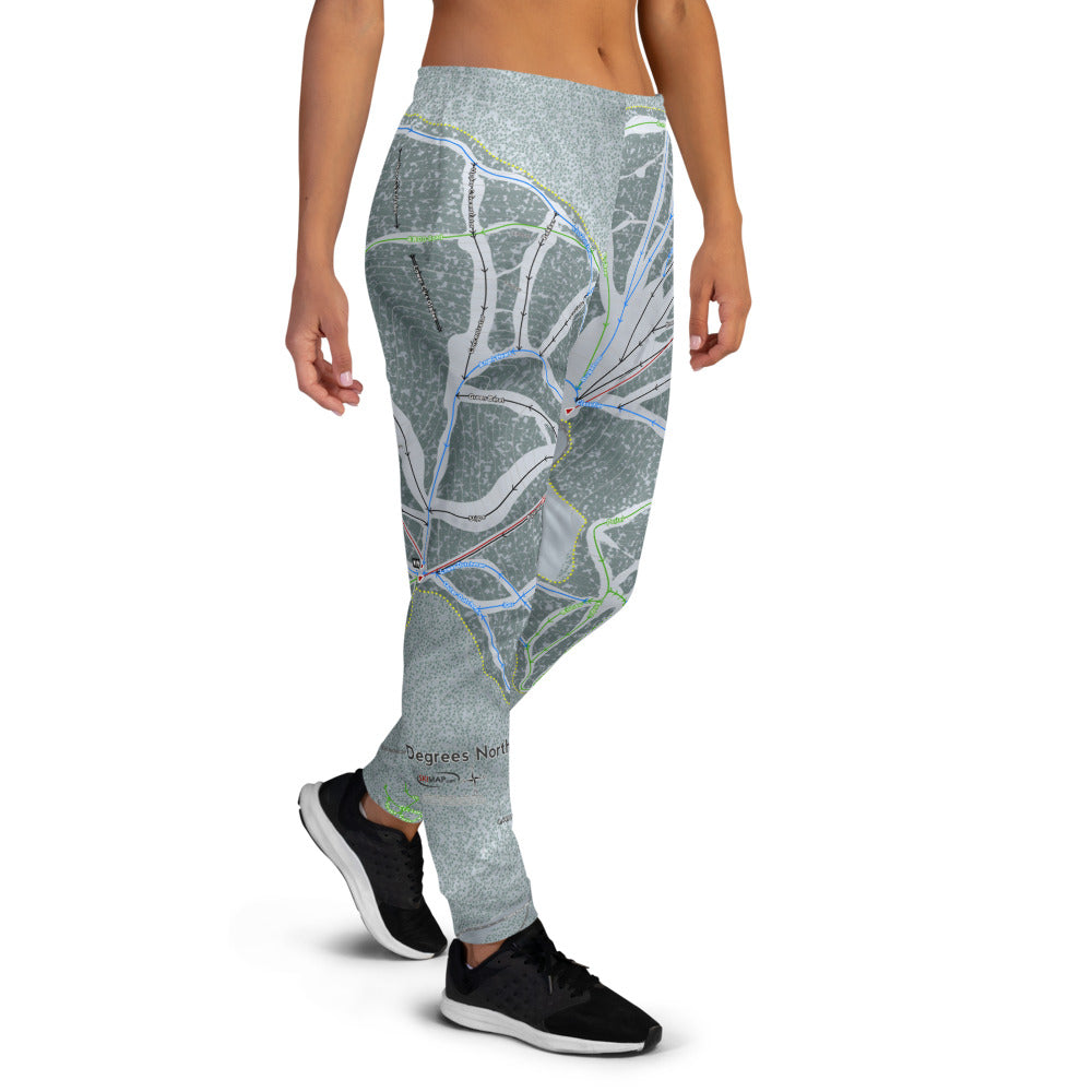 49 Degrees North, Washington Ski Trail Map Women's Mid-Layer - Powderaddicts