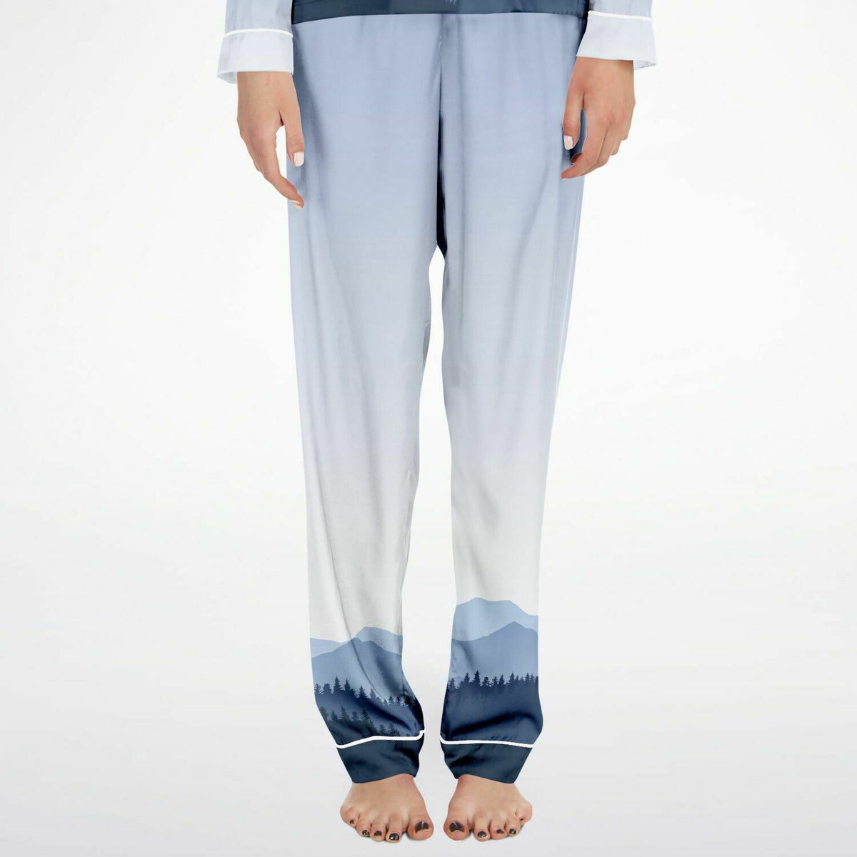 Mountain Gradient Satin Pajamas - Powderaddicts