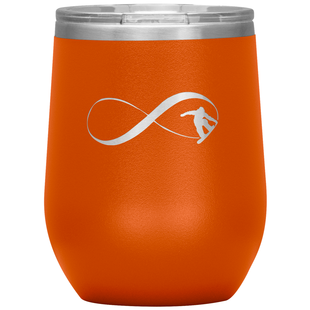 Infinity Snowboard Wine 12oz Tumbler - Powderaddicts