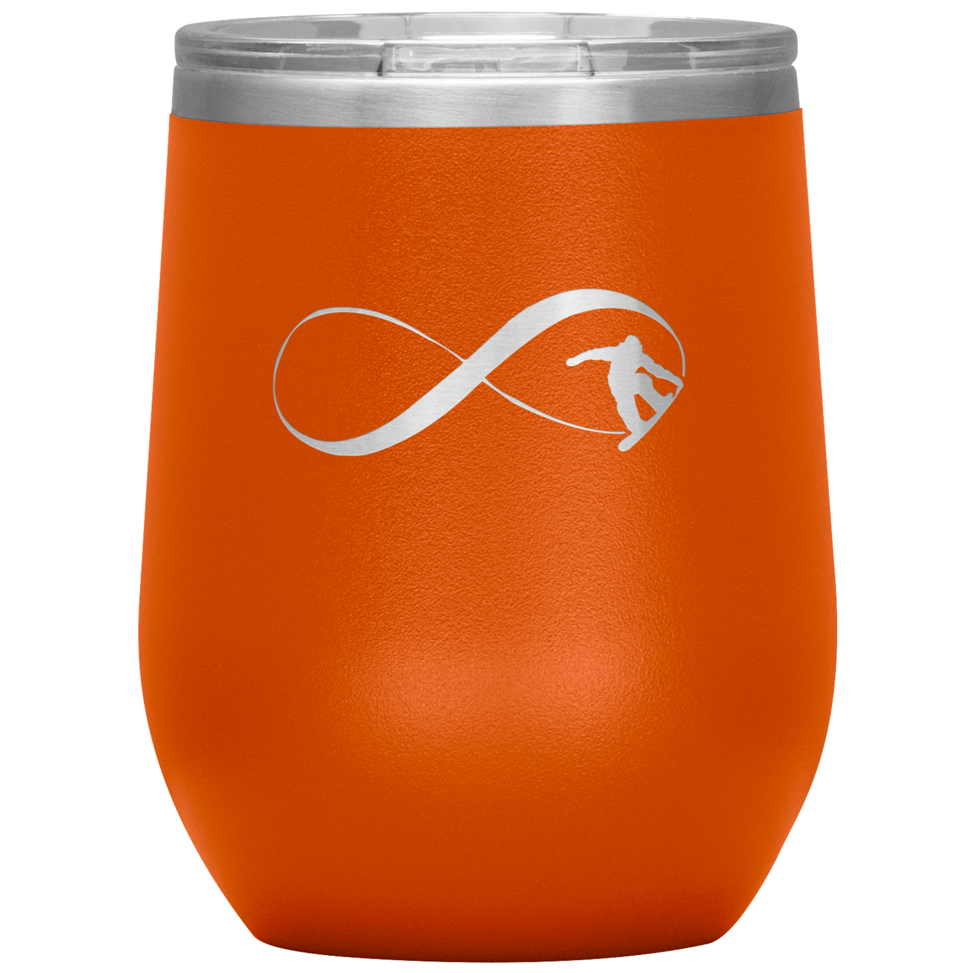 Infinity Snowboard Wine 12oz Tumbler - Powderaddicts