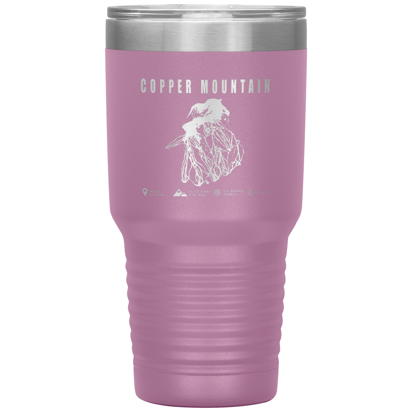 Copper Mountain Colorado Ski Trail Map 30oz Tumbler - Powderaddicts