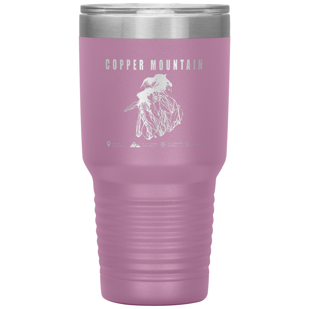 Copper Mountain Colorado Ski Trail Map 30oz Tumbler - Powderaddicts