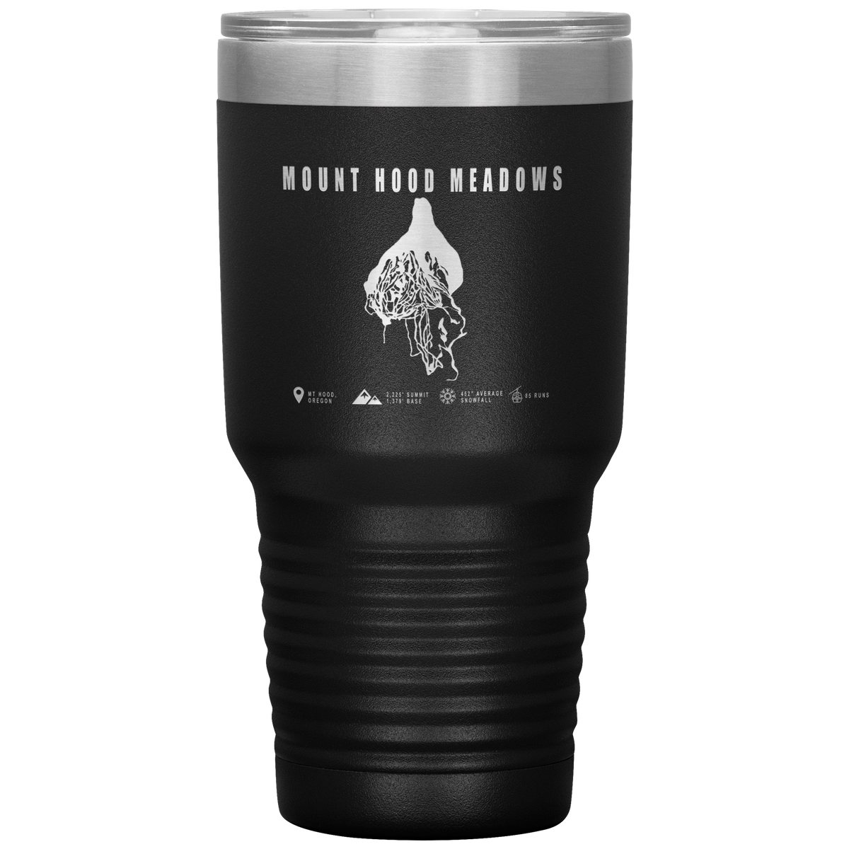 Mount Hood Meadows, Oregon Ski Trail Map 30oz Tumbler