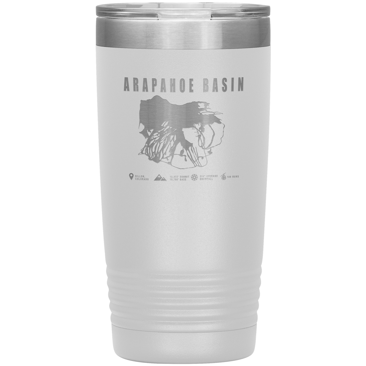 Arapahoe Basin,Colorado Ski Resort 20oz Tumbler - Powderaddicts