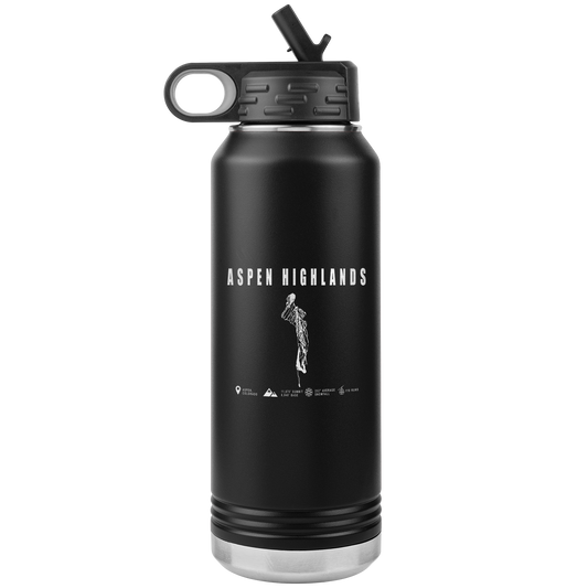 Aspen Highlands, Colorado Ski Resort 32oz Tumbler - Powderaddicts