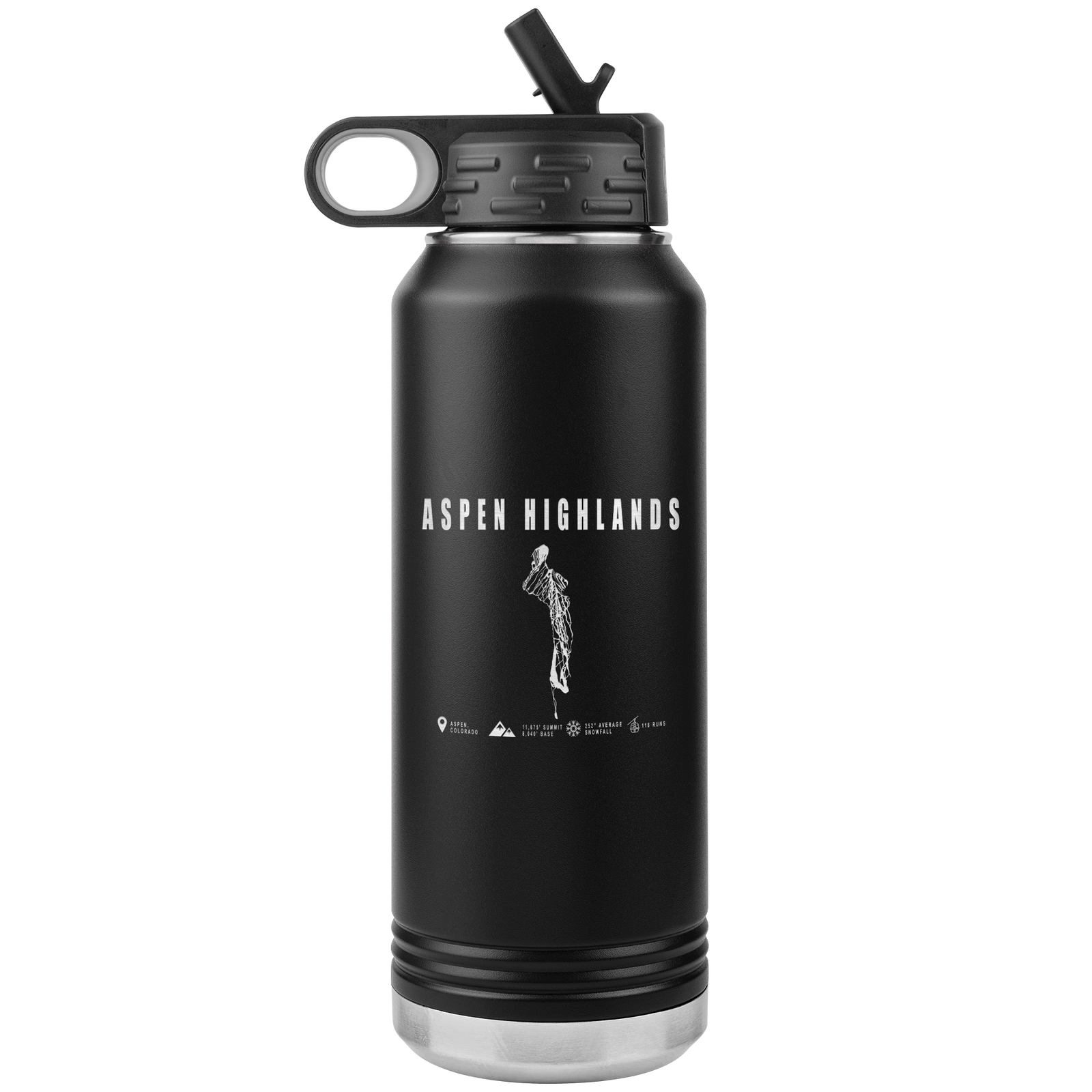 Aspen Highlands, Colorado Ski Resort 32oz Tumbler - Powderaddicts