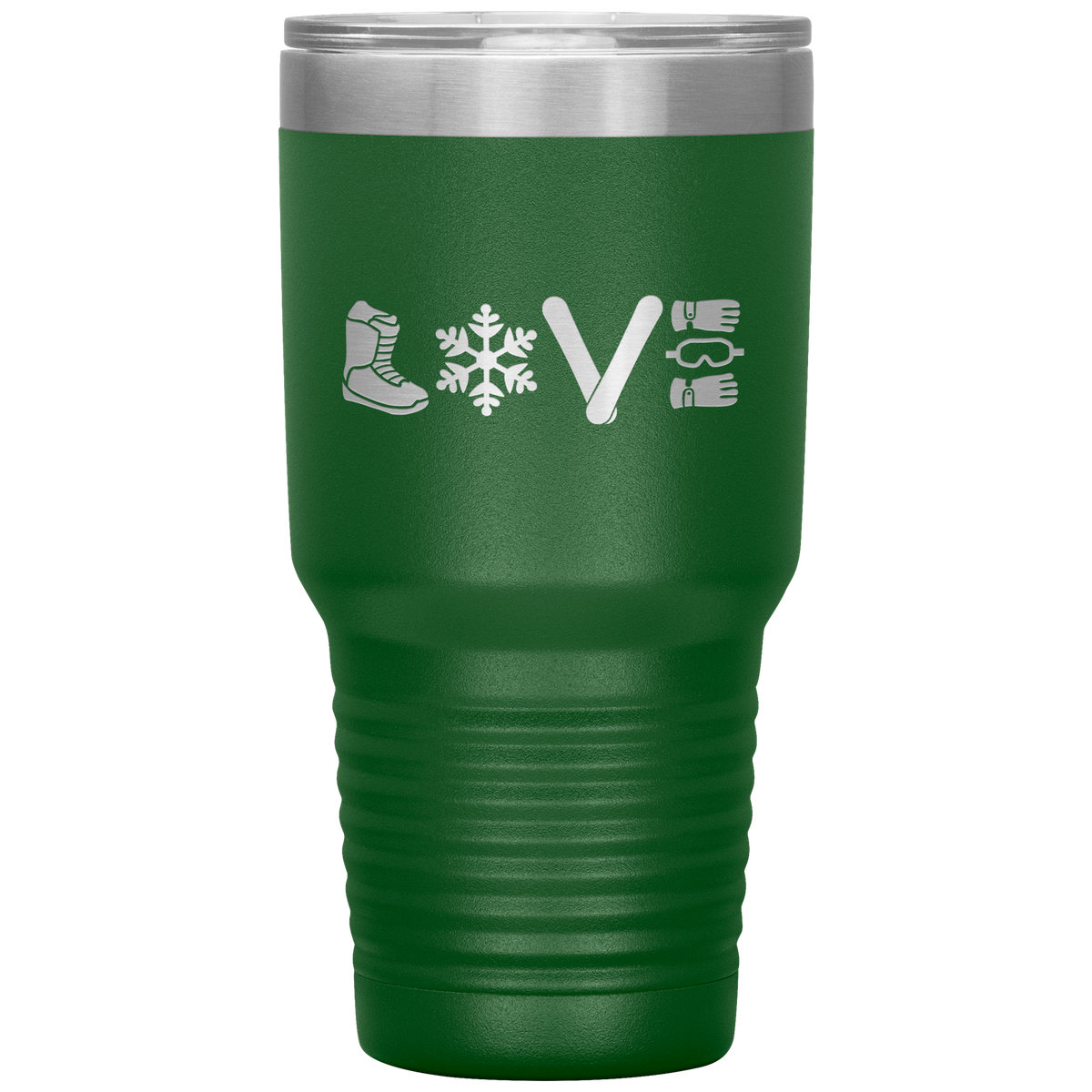 Love Snowboard Symbols 30oz Tumbler - Powderaddicts