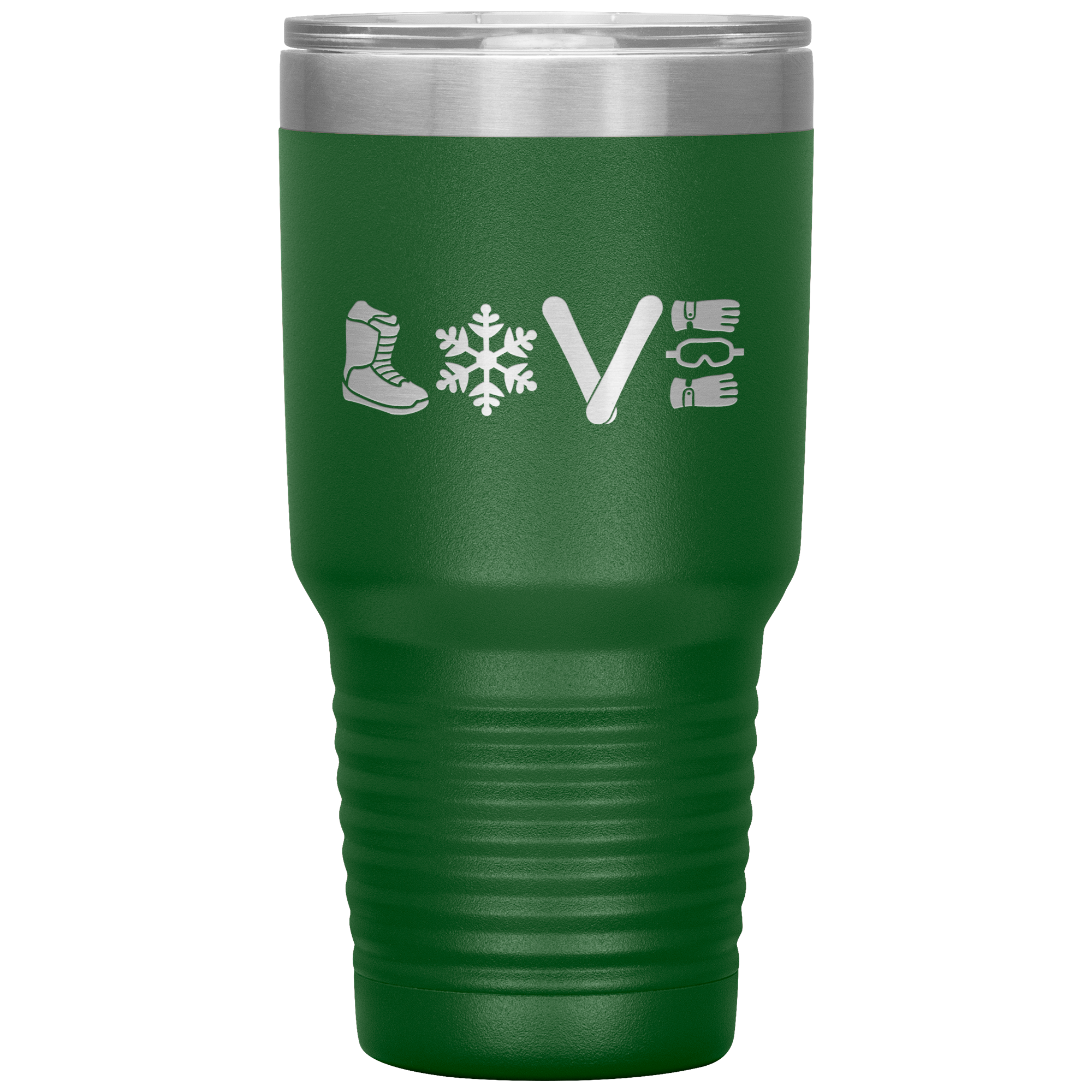 Love Snowboard Symbols 30oz Tumbler - Powderaddicts
