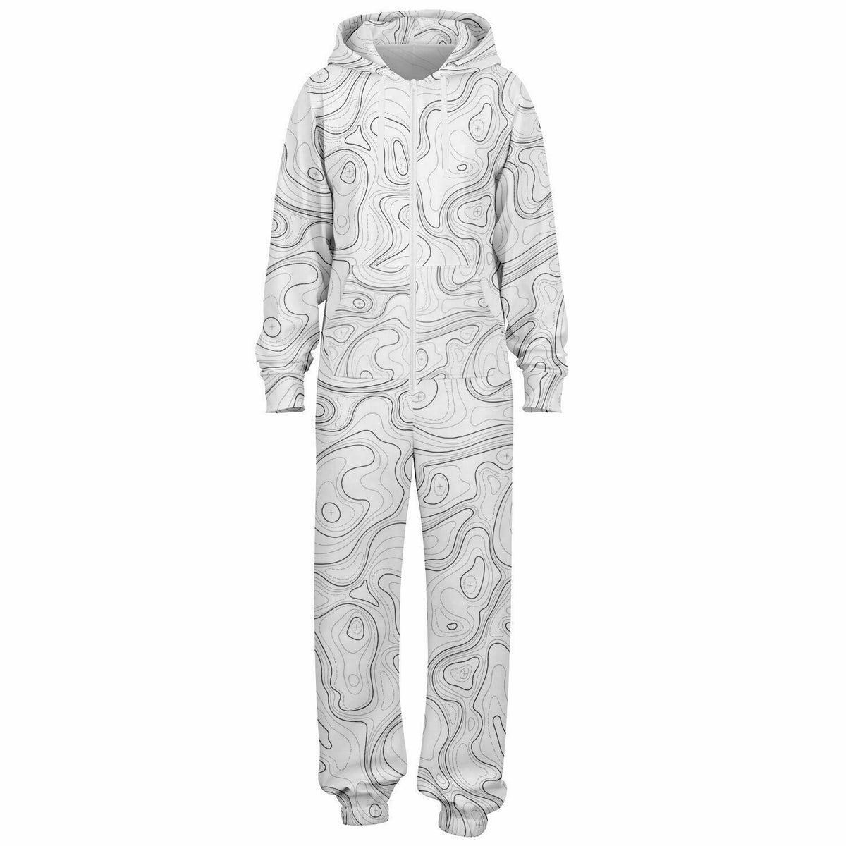 WHITE TOPO ADULT UNISEX JUMPSUIT