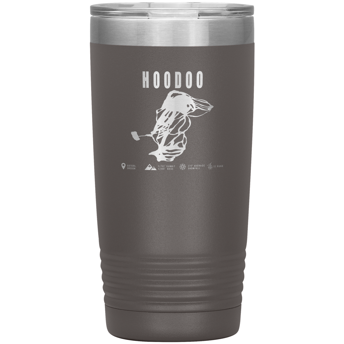 Hoodoo, Oregon Ski Trail Map 20oz Tumbler - Powderaddicts