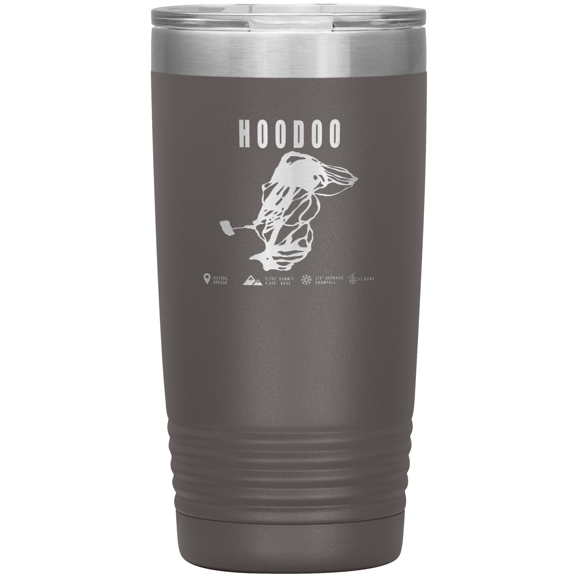 Hoodoo, Oregon Ski Trail Map 20oz Tumbler - Powderaddicts
