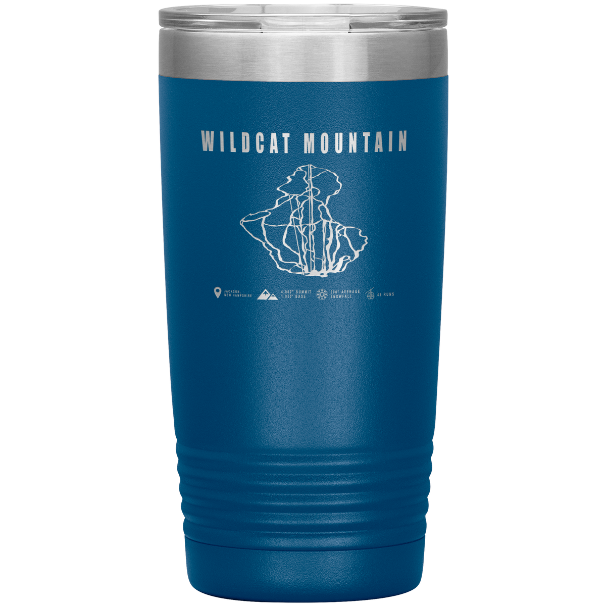 Wildcat Mountain, New Hampshire Ski Trail Map 20oz Tumbler - Powderaddicts