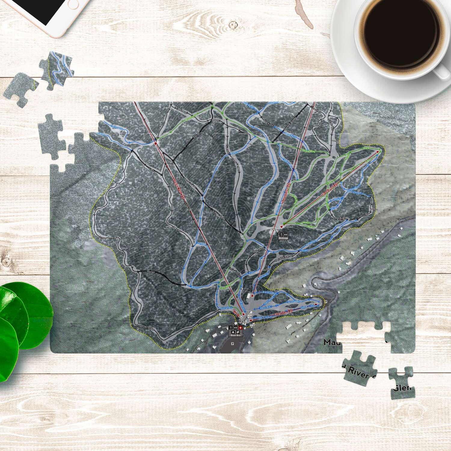 Mad River Glen, Vermont Ski Trail Map Puzzle - Powderaddicts