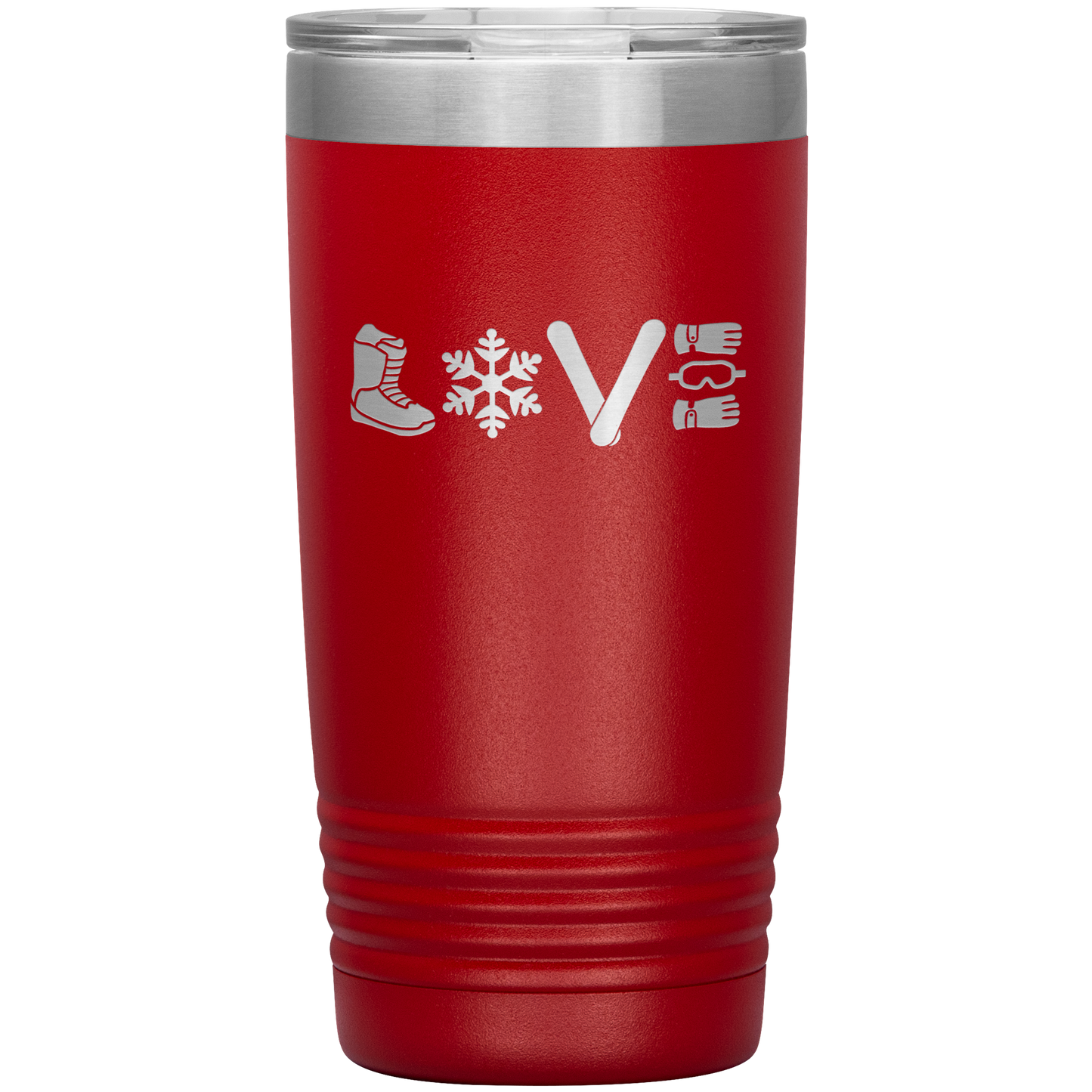 Love Snowboard Symbols 20oz Tumbler - Powderaddicts