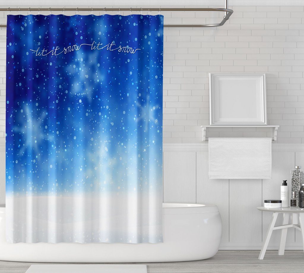 Let It Snow Shower Curtains - Powderaddicts