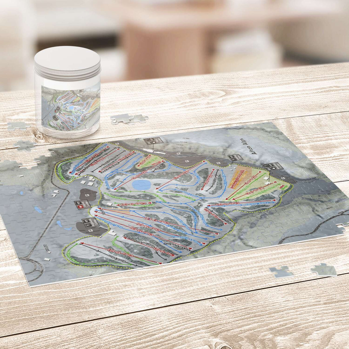 Afton Alps, Minnesota Ski Trail Map Puzzle - Powderaddicts
