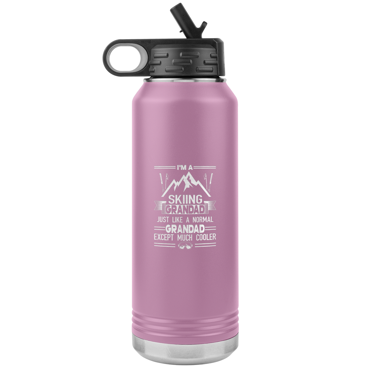 I&#39;m A Skiing Grandad 32oz Water Bottle Tumbler - Powderaddicts