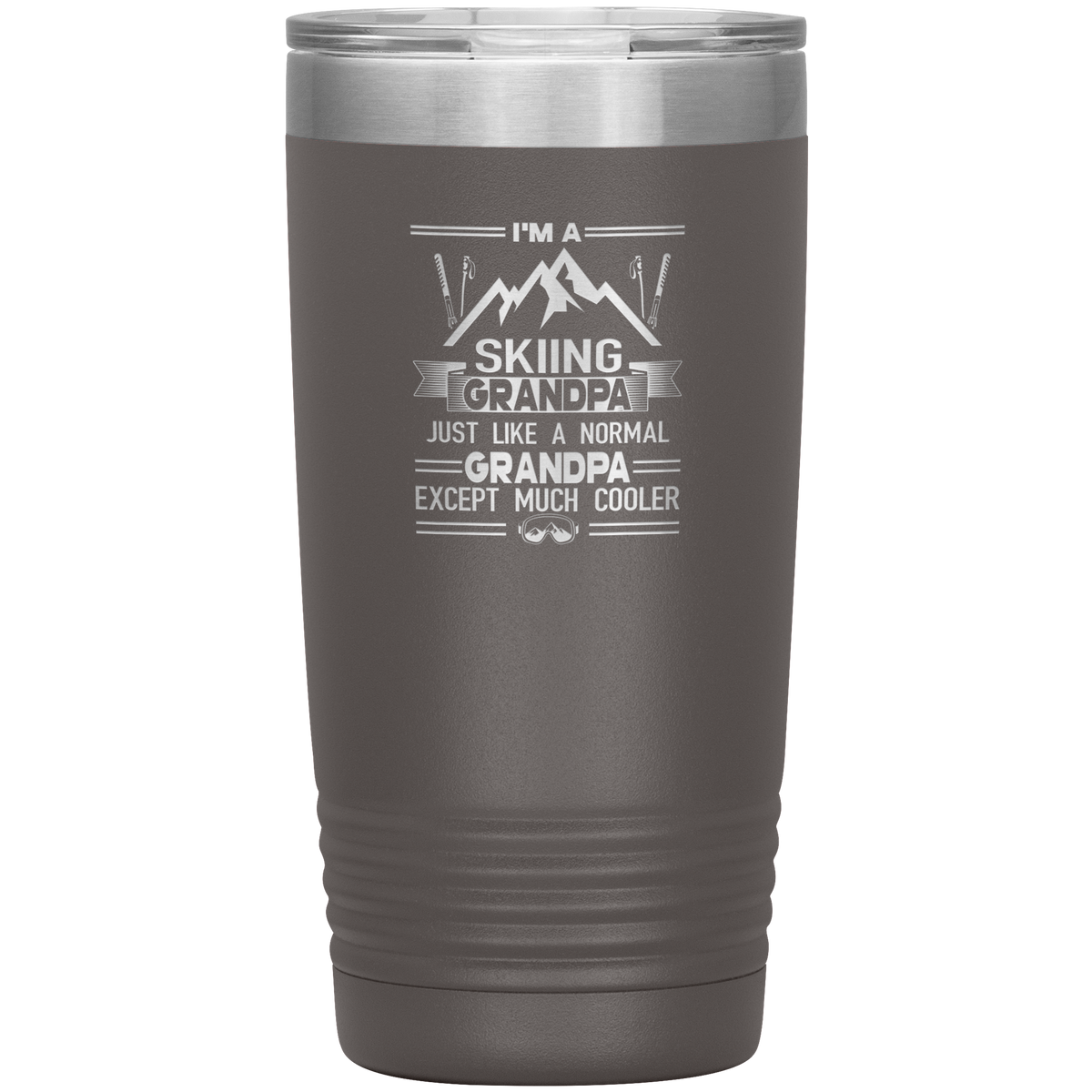 I'm A Skiing Grandpa 20oz Tumbler - Powderaddicts