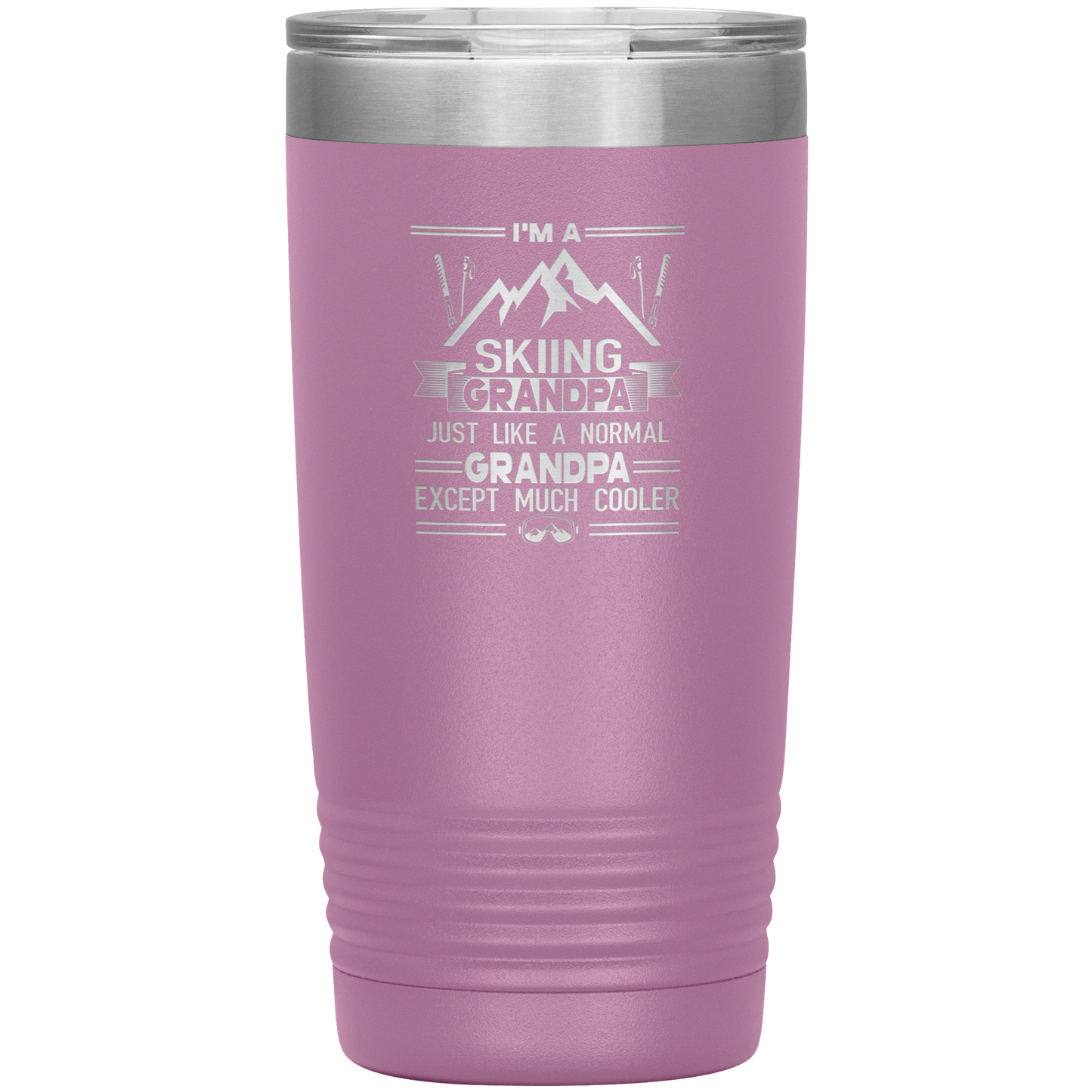 I'm A Skiing Grandpa 20oz Tumbler - Powderaddicts