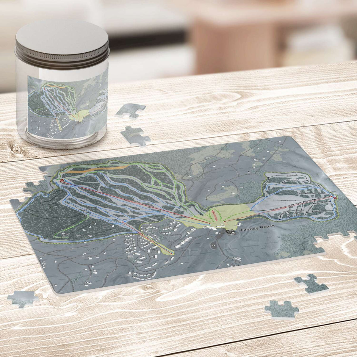 Granby Ranch, Colorado Ski Trail Map Puzzles - Powderaddicts