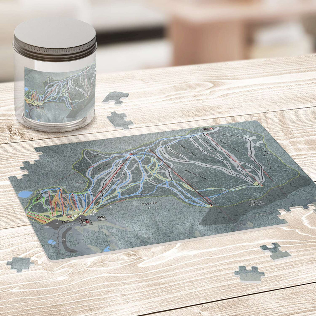 Eldora, Colorado Ski Trail Map Puzzles - Powderaddicts