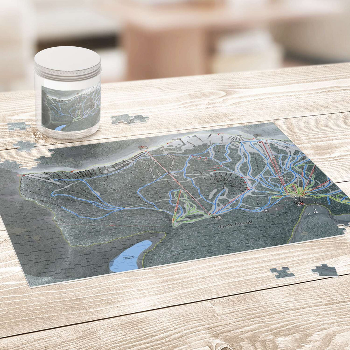WolfCreek, Colorado Ski Trail Map Puzzles - Powderaddicts