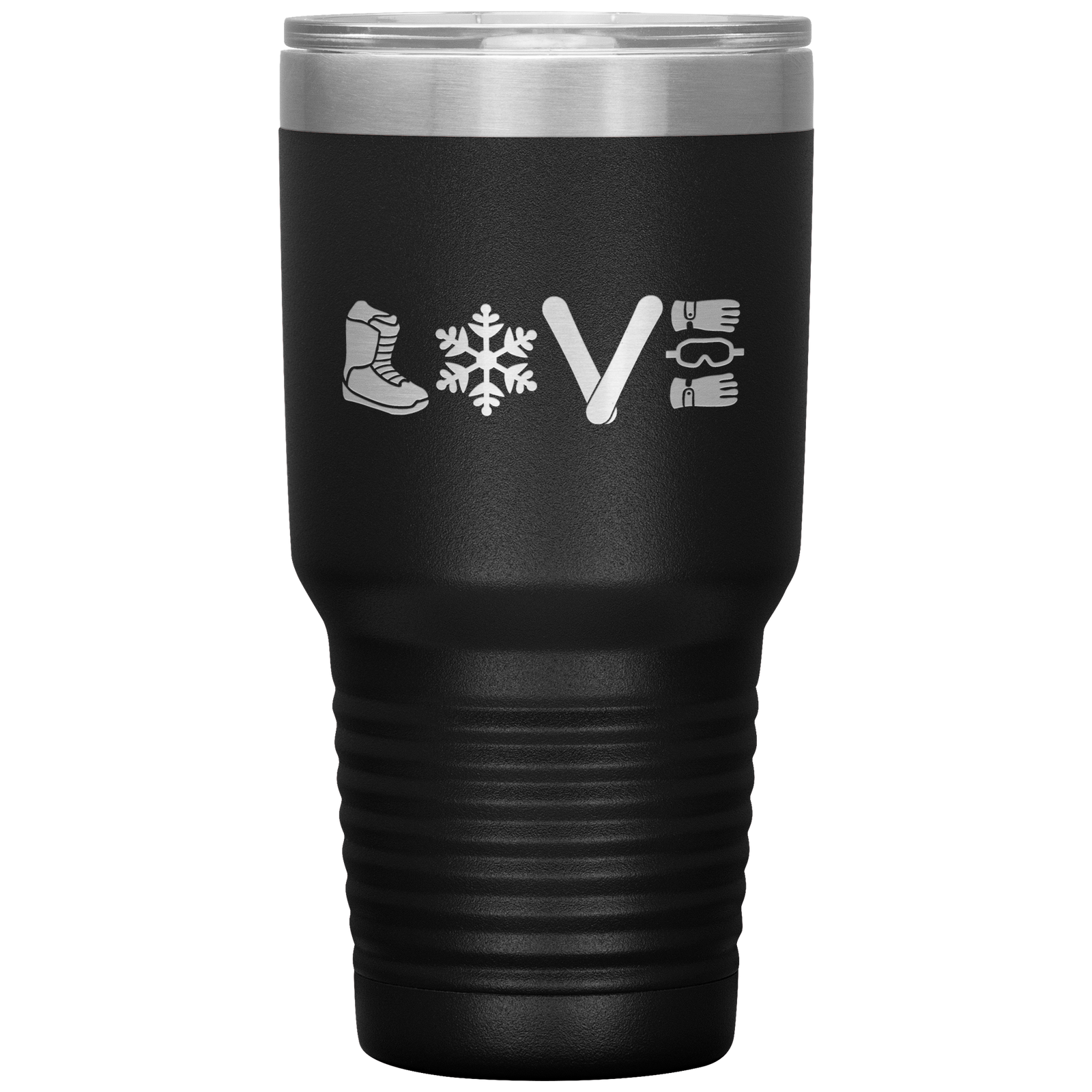 Love Snowboard Symbols 30oz Tumbler - Powderaddicts