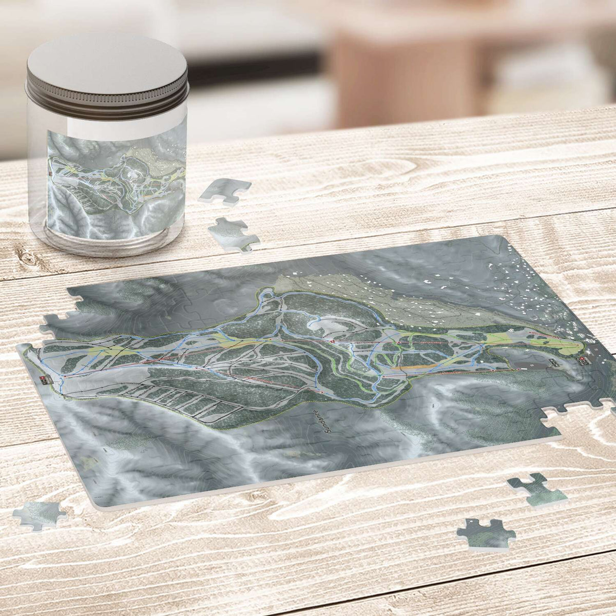 Sundance, Utah Ski Trail Map Puzzle - Powderaddicts