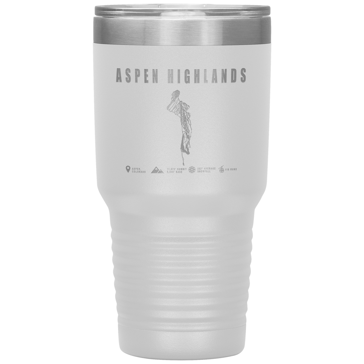 Aspen Highlands, Colorado Ski Resort 30oz Tumbler - Powderaddicts
