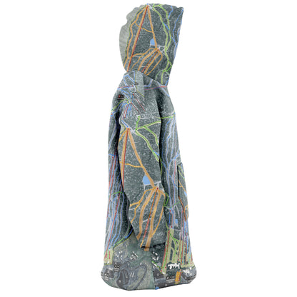 Mount Snow, Vermont Ski Trail Map - Snug Hoodie - Powderaddicts