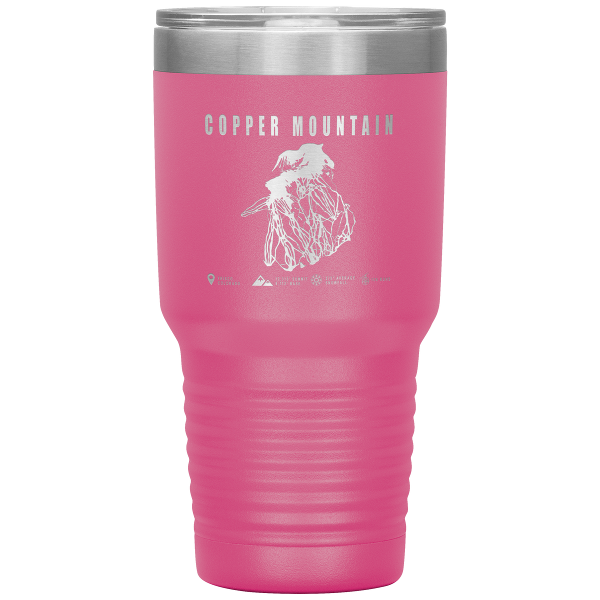 Copper Mountain Colorado Ski Trail Map 30oz Tumbler - Powderaddicts