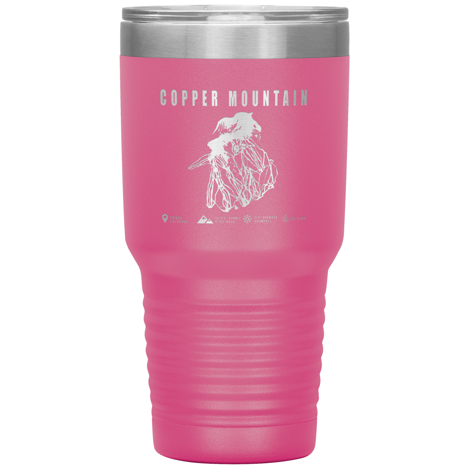Copper Mountain Colorado Ski Trail Map 30oz Tumbler - Powderaddicts