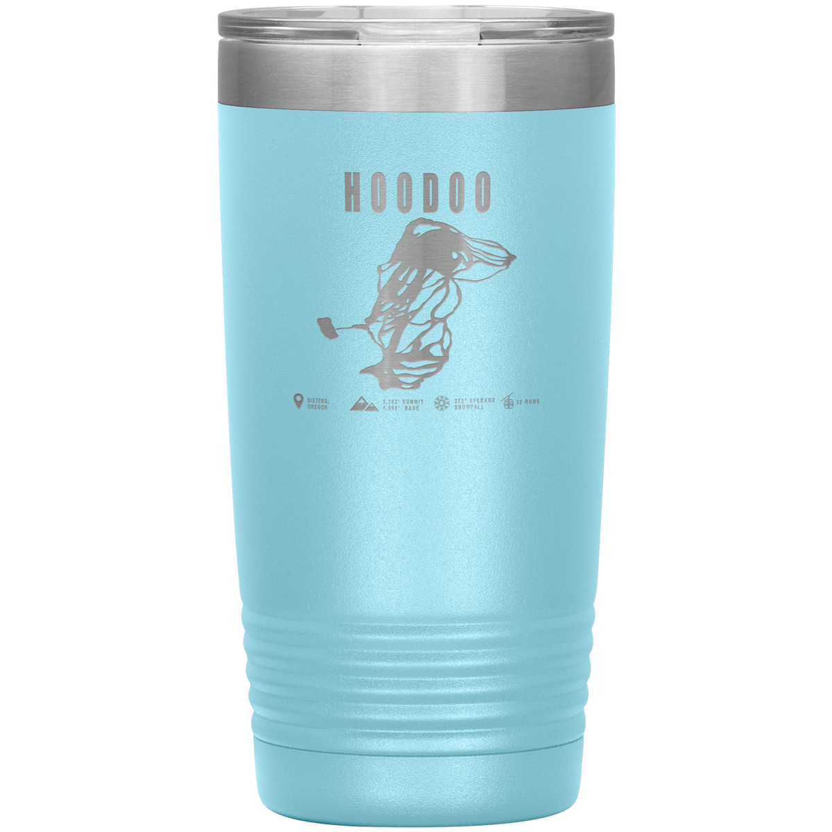 Hoodoo, Oregon Ski Trail Map 20oz Tumbler - Powderaddicts