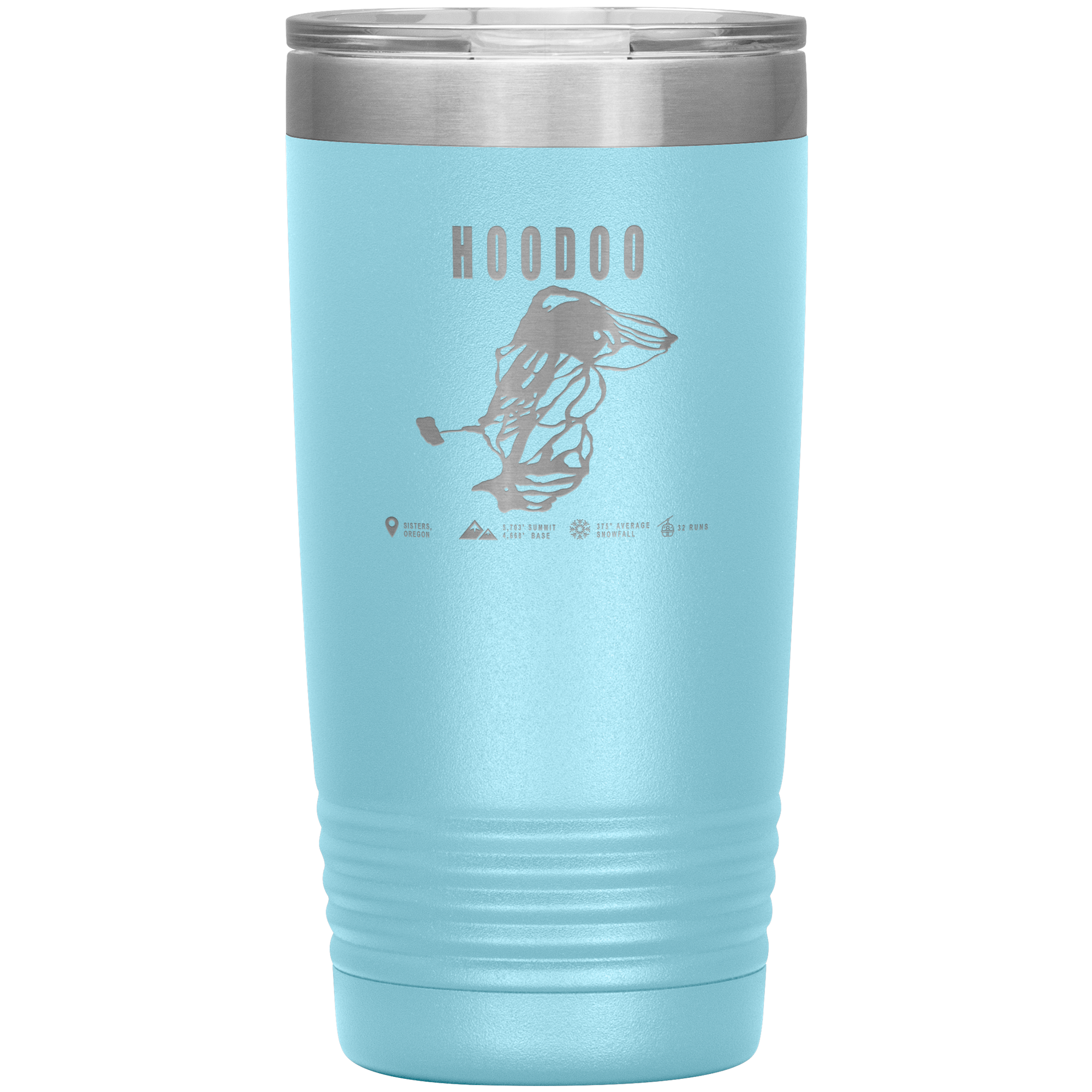 Hoodoo, Oregon Ski Trail Map 20oz Tumbler - Powderaddicts