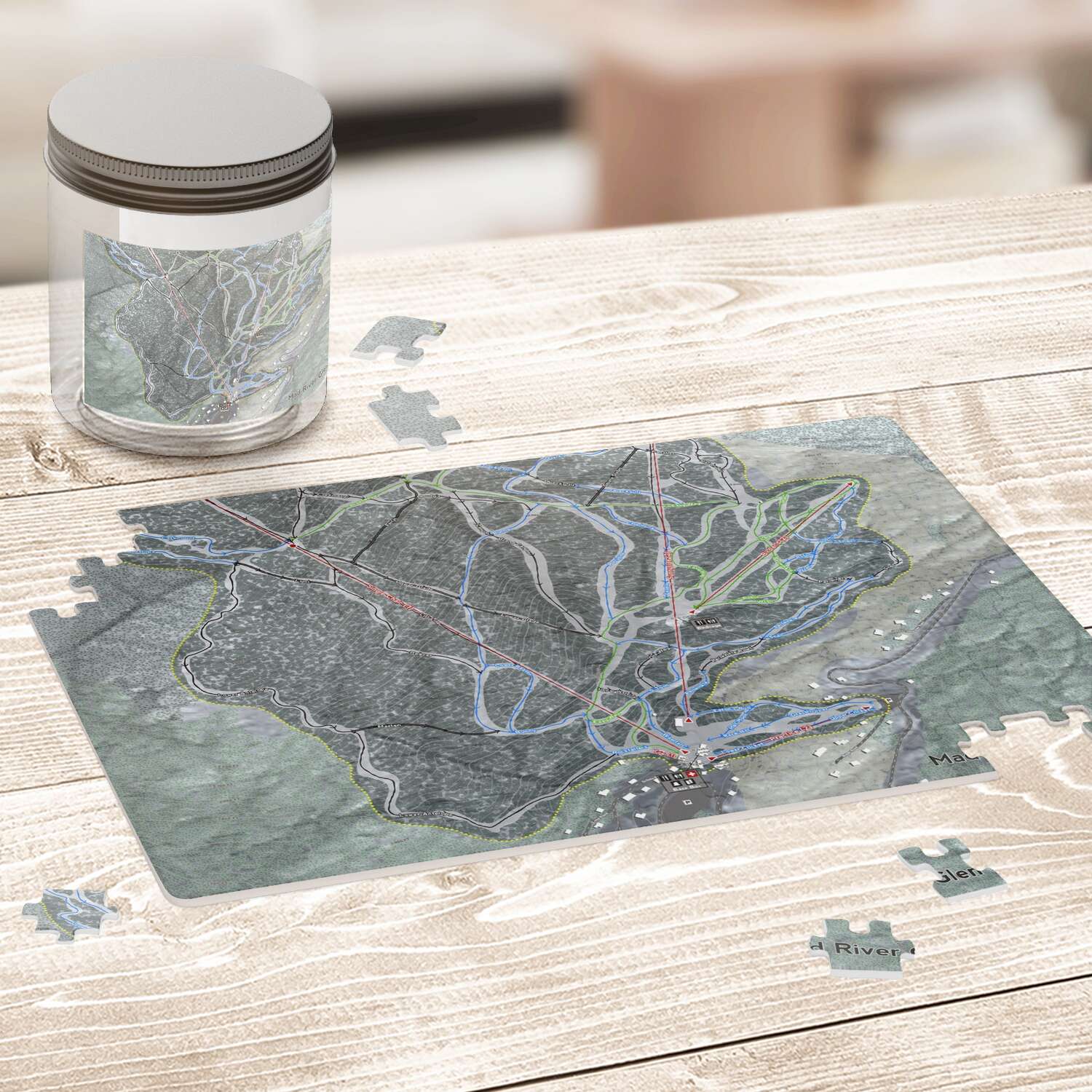 Mad River Glen, Vermont Ski Trail Map Puzzle - Powderaddicts
